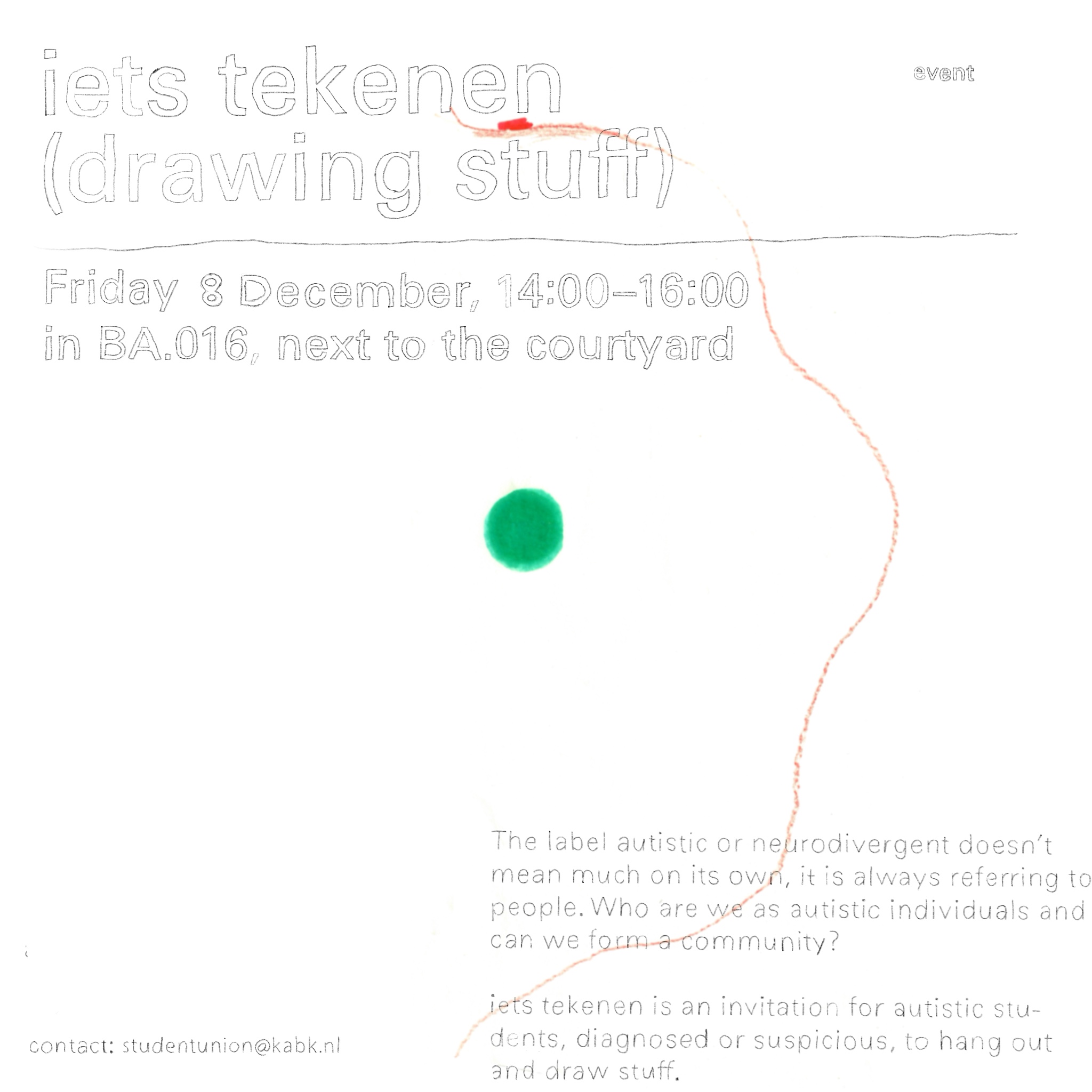 iets tekenen #2 poster